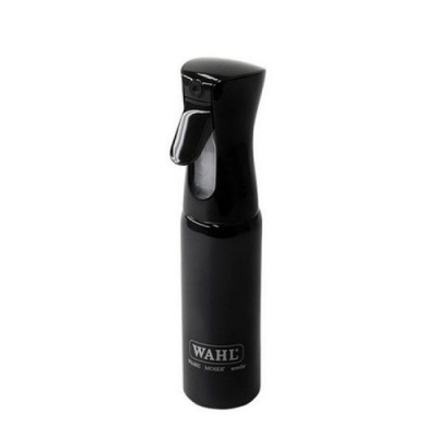 Frasco de spray preto com bocal e marca WAHL