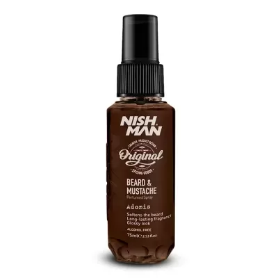 Frasco de spray para barba e bigode NISH MAN Original 75ml