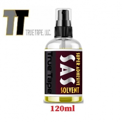 Frasco de spray solvente super adesivo SAS True Tape 120ml