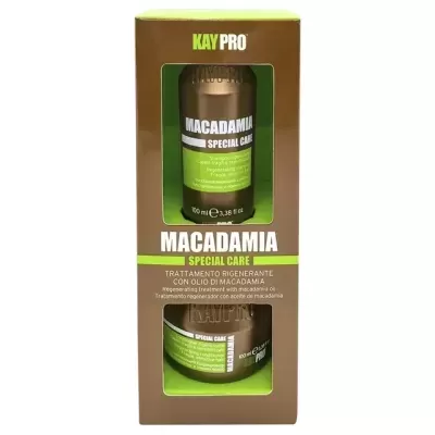Embalagem do tratamento capilar Kay Pro Macadamia Special Care de 100 ml
