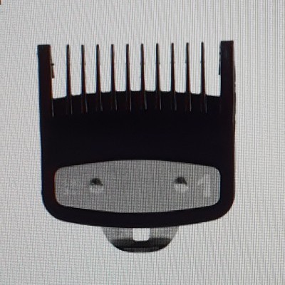 acessório preto de máquina de cortar cabelo com parte metálica