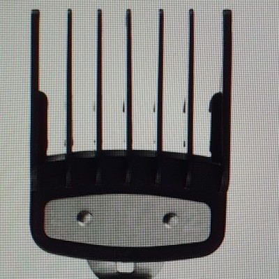 Pente preto para máquina de cortar cabelo com oito dentes