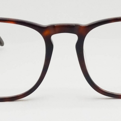 Óculos com armação padrão tartaruga castanha e preta