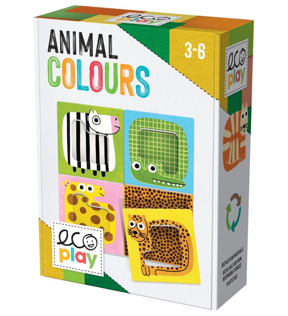 Jogo de cartas ANIMAL COLOURS com imagens de animais coloridos para crianças de 3 a 6 anos