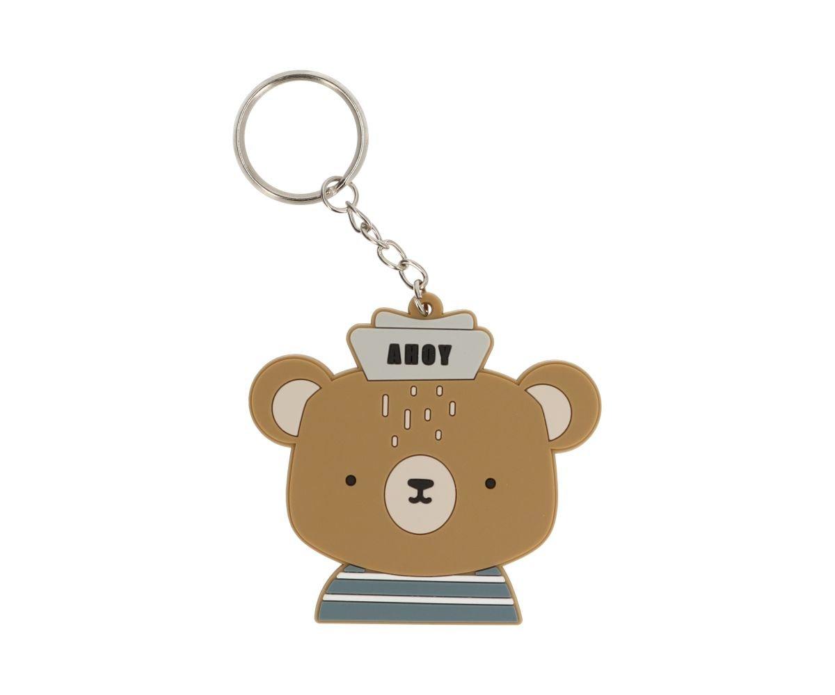 Porta-chaves em forma de ursinho marinheiro
