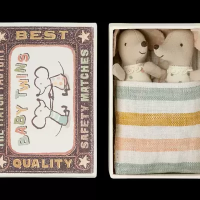 Twins,&#x20;Baby&#x20;mice&#x20;in&#x20;Matchbox