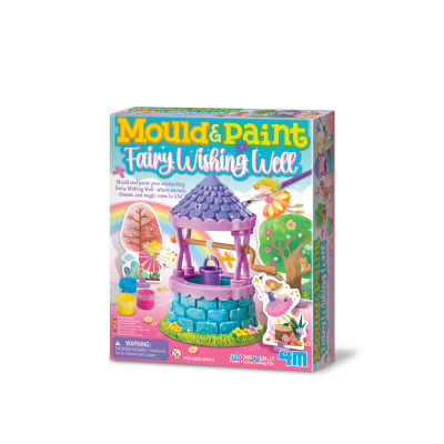 Caixa de brinquedo para moldar e pintar poço dos desejos de fada