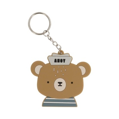 Porta-chaves em forma de ursinho marinheiro