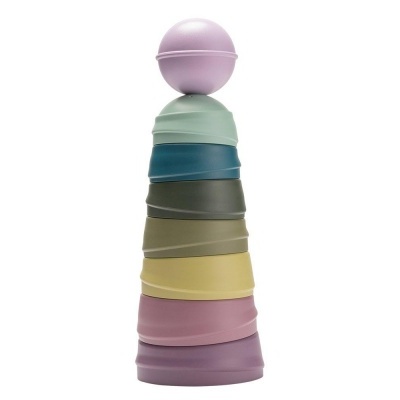 Empilh&#x00E1;vel&#x20;Bibs&#x20;Wobbly&#x20;Bright&#x20;Rainbow