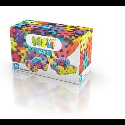 Caixa do conjunto de peças MELI BASIC coloridas