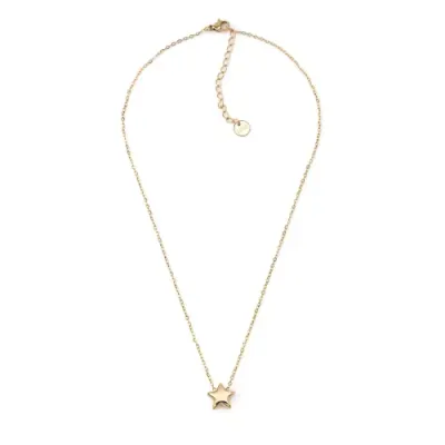 Colar dourado com pendente estrela e corrente fina