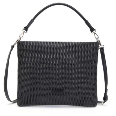 Mala preta trançada com duas alças