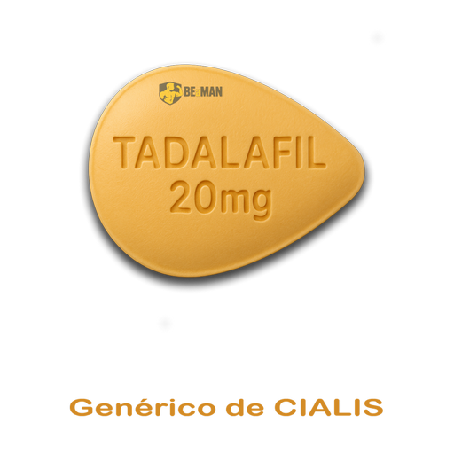 TADALAFIL 20mg (10 comprimidos) Comprimido amarelo TADALAFIL 20mg com texto Genérico de CIALIS