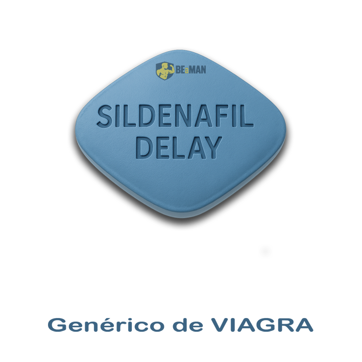 SILDENAFIL DELAY (10 comprimidos) Comprimido azul SILDENAFIL DELAY com logótipo BEaMAN