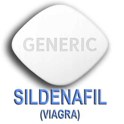 Comprimido losango branco GENERIC com texto SILDENAFIL (VIAGRA)