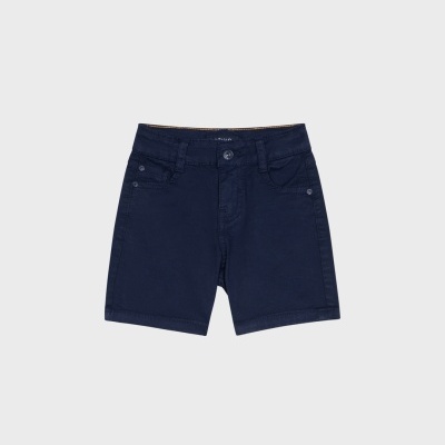 Calções de criança azul escuro em tecido algodão