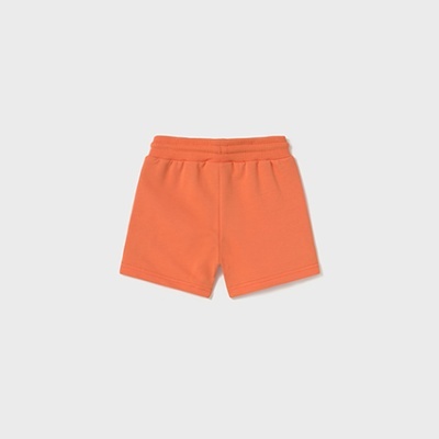 Calções cor de laranja com cós elástico