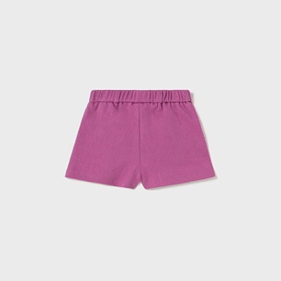 Calções cor de rosa com cintura elástica