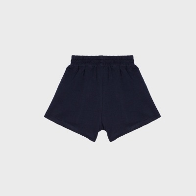 Calções de criança azul escuro com cós elástico