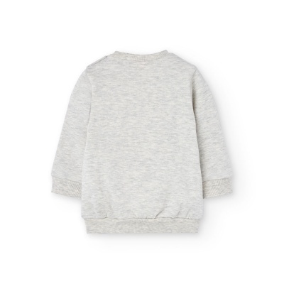 Sweatshirt cinzenta de manga comprida para criança