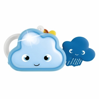 Brinquedo infantil de nuvem azul clara e azul escura em plástico