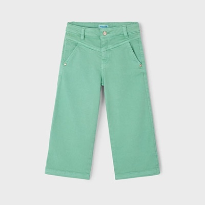 Calças verde água largos com bolso frontal