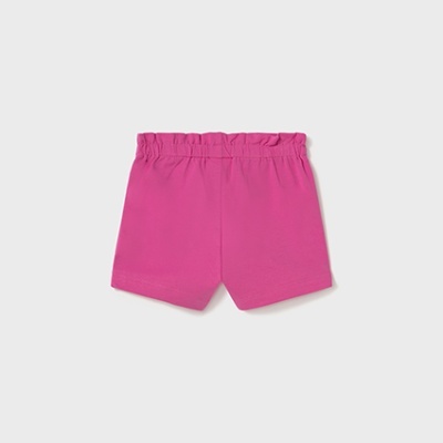 Calções cor-de-rosa com cós elástico