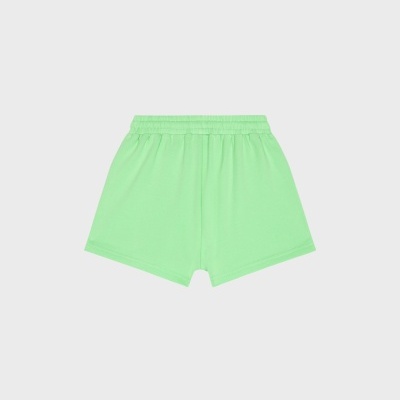 Calções verdes claros com cós elástico