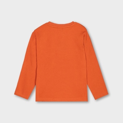 Camisola laranja manga comprida para criança