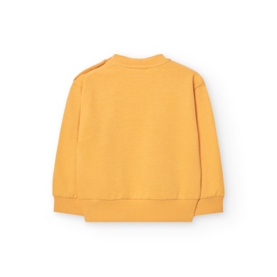 Sweatshirt laranja claro vista de costas