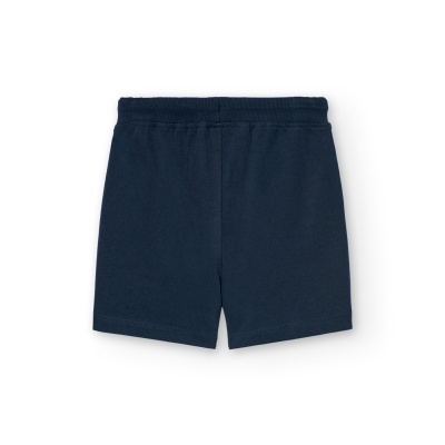 Calções de criança azul escuro com cintura elástica