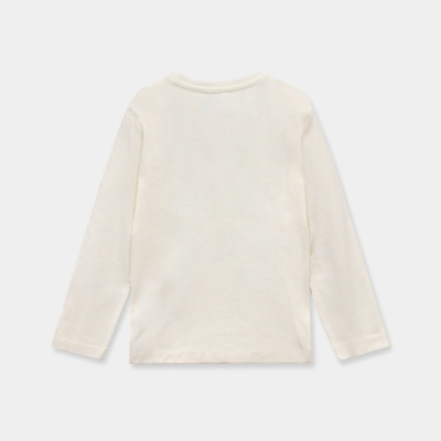 Camisola branca manga comprida vista de costas