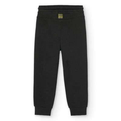 Calças pretas de criança com punhos e etiqueta RIVER ISLAND