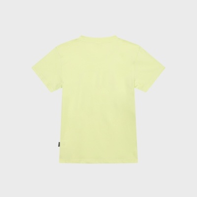 T-shirt amarela clara vista de trás