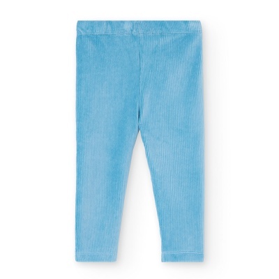Leggings azul claro de veludo cotelê para criança