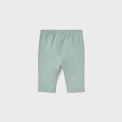 Calças de criança verde-água com cintura elástica