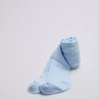 Meia-calça azul claro para bebé ou criança