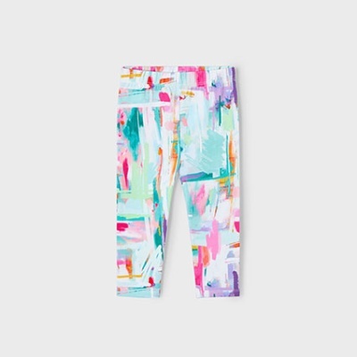 Calças de criança coloridas com padrão abstrato multicolorido