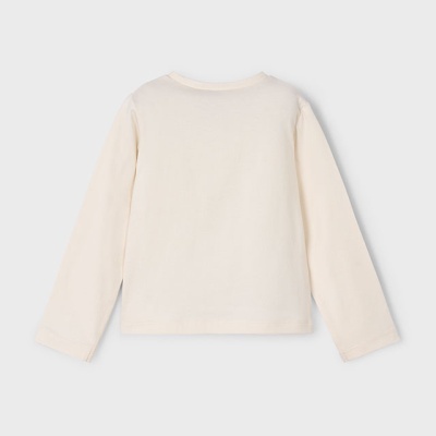 Camisola criança manga comprida bege claro