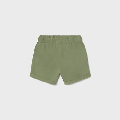 Calções verdes com cintura elástica