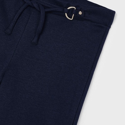 Calça azul escura com cordão e etiqueta Mayoral