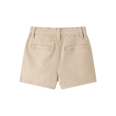 Calções bege para criança vista traseira