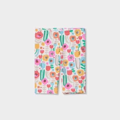 Calções de criança com padrão floral colorido