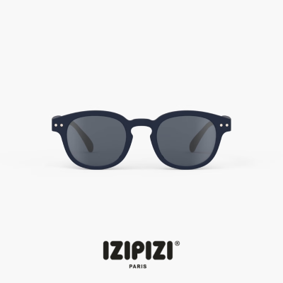 Óculos de sol IZIPIZI com armação azul escuro e lentes cinza
