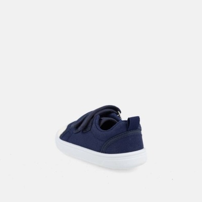 Ténis infantil azul escuro com sola branca