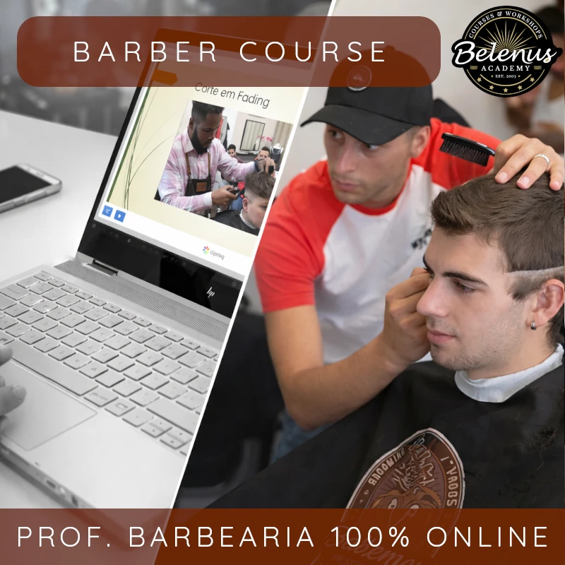Curso Profissional de Barbearia Online com Certificado Internacional Curso Profissional de Barbearia: 100% Online