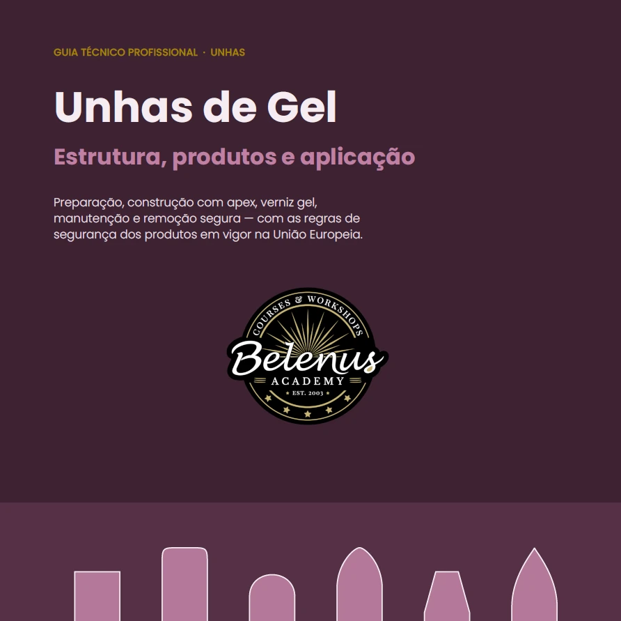 Guia: Técnico de Unhas de Gel (PDF) Material promocional curso unhas de gel Belenus Academy