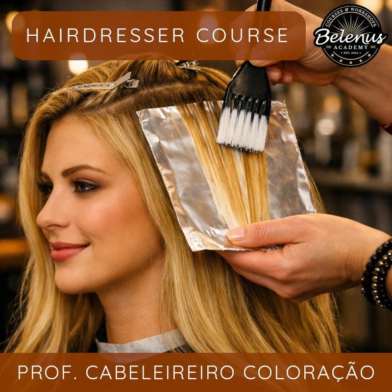 Curso Profissional de Cabeleireiro Coloração B-Learning Curso Profissional de Cabeleireiro Coloração e Madeixas