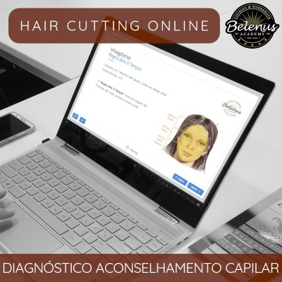 Computador portátil com diagnóstico capilar online aberto