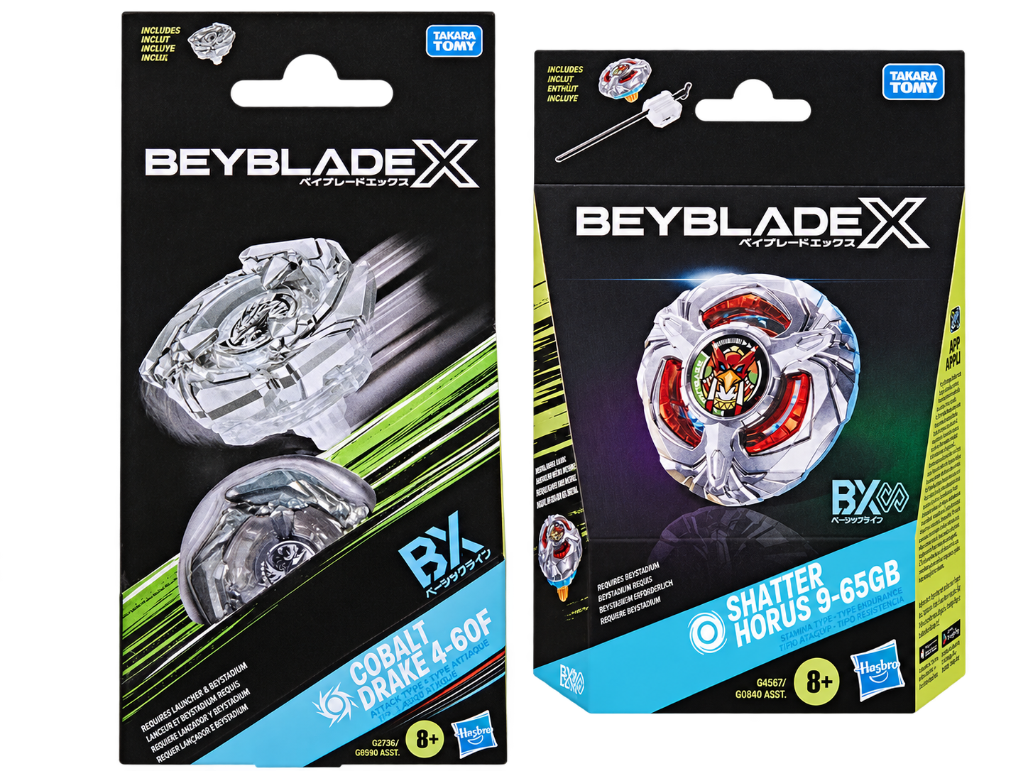 Beyblade X Bundle Cobalt Drake 4-60F and Shatter Horus 9-65GB